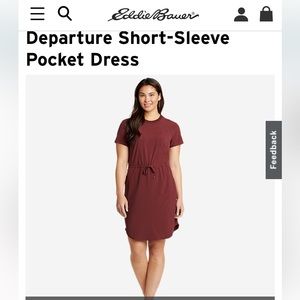 Eddie Bauer Short Sleeve Departure Dress